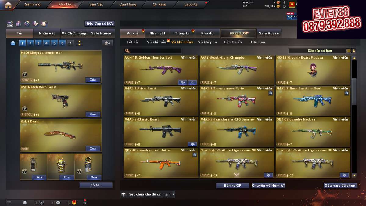 shop acc cf uy tin gia re